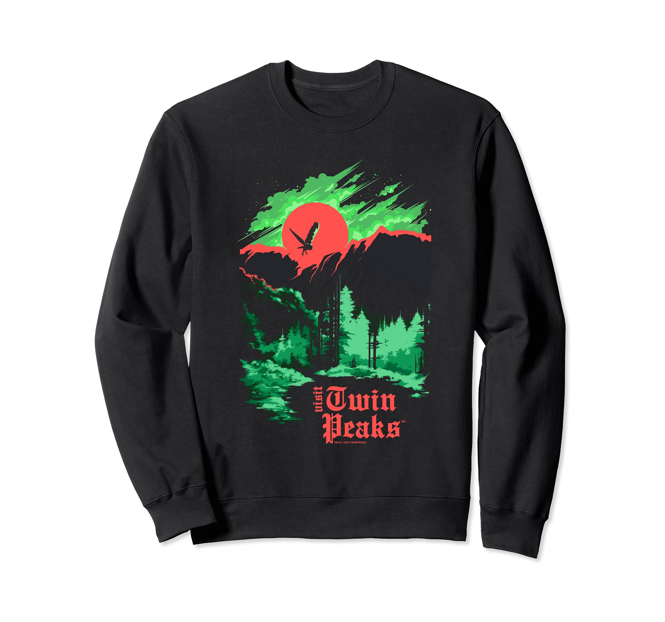 Twin PeaksTransparent Dark Poster Sweatshirt