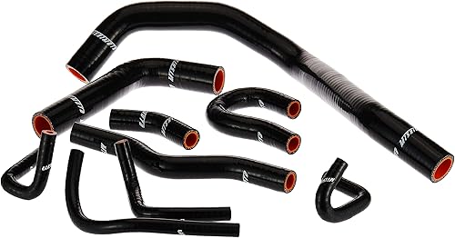 Mishimoto MMHOSE-CIV-88BK - Kit de manguera de radiador de silicona compatible con Honda Civic 1988-1991, color negro