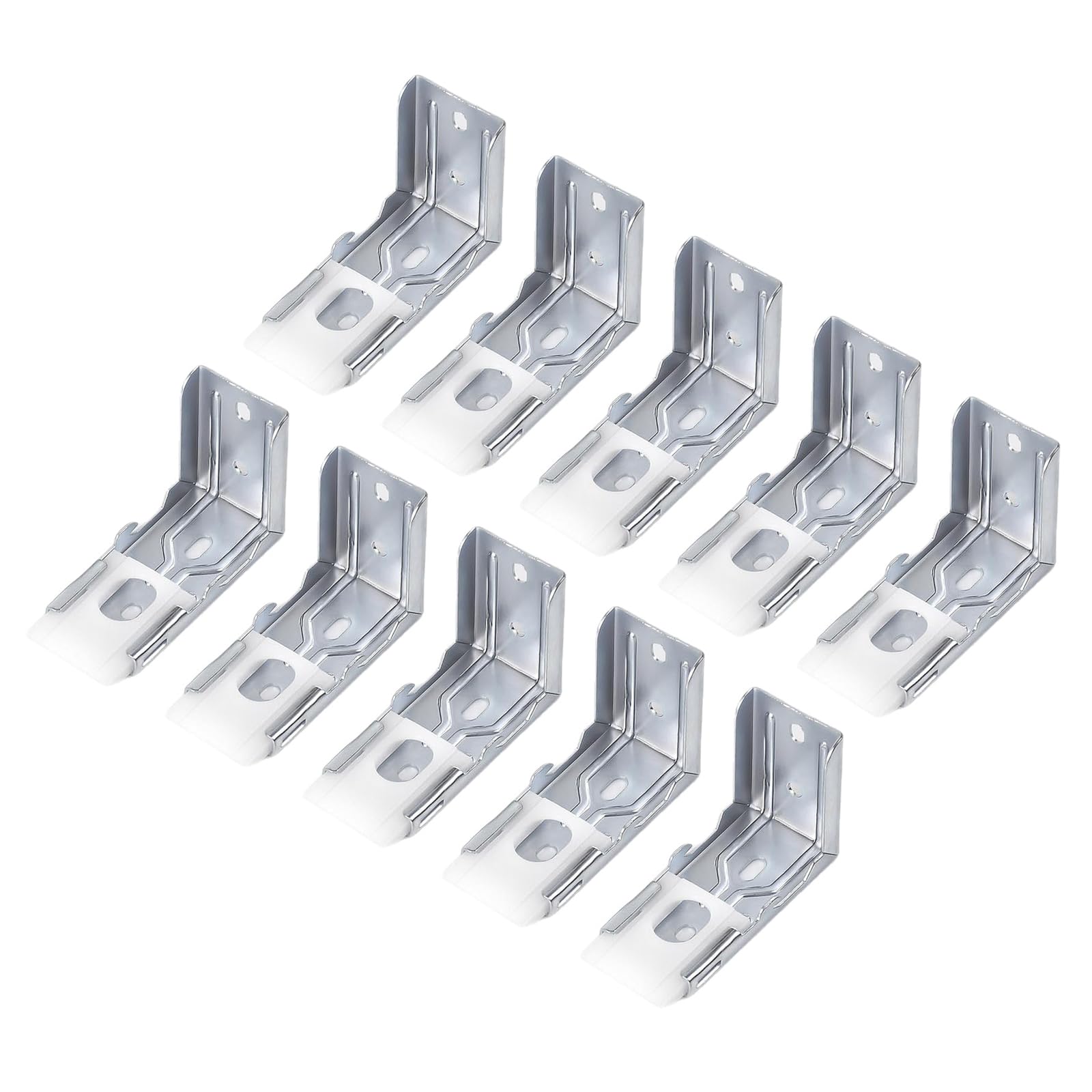 HZBB 10Pcs Metal Blind Mounting Bracket Replacement Mounting Hardware for Interior Exterior Zebras Shade and Roller Blinds Metal Brackets for Blinds