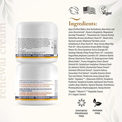 Miniatura 2 de Beauty without Cruelty Renewal Hidratante Vitamina C con Coq10, 2 oz