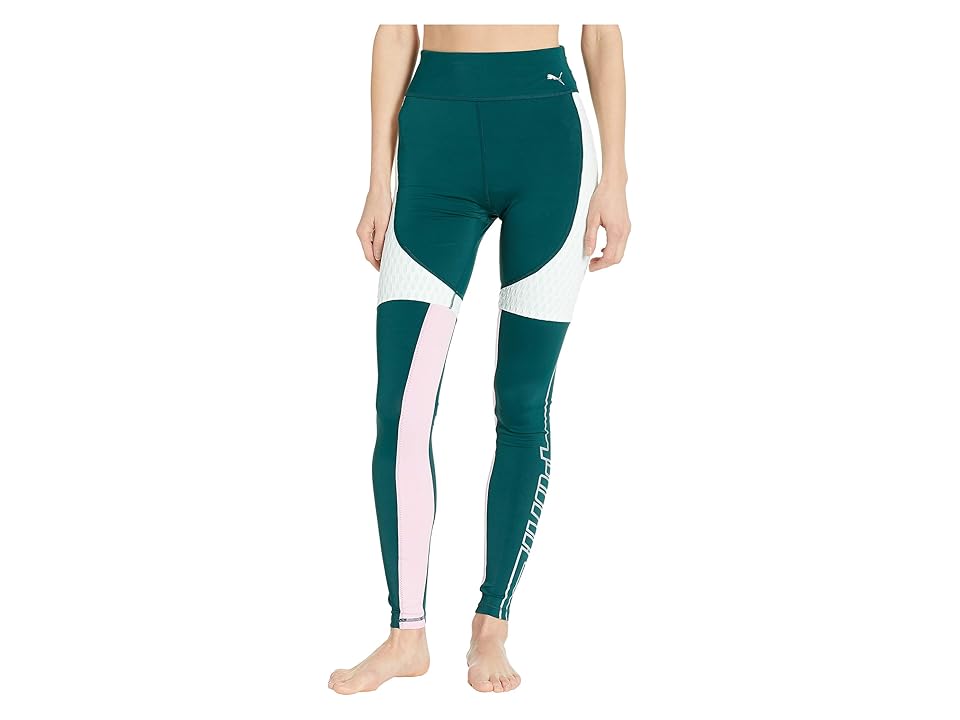 

PUMA Cosmic Tights TZ (Ponderosa Pine/Fair Aqua) Women's Clothing