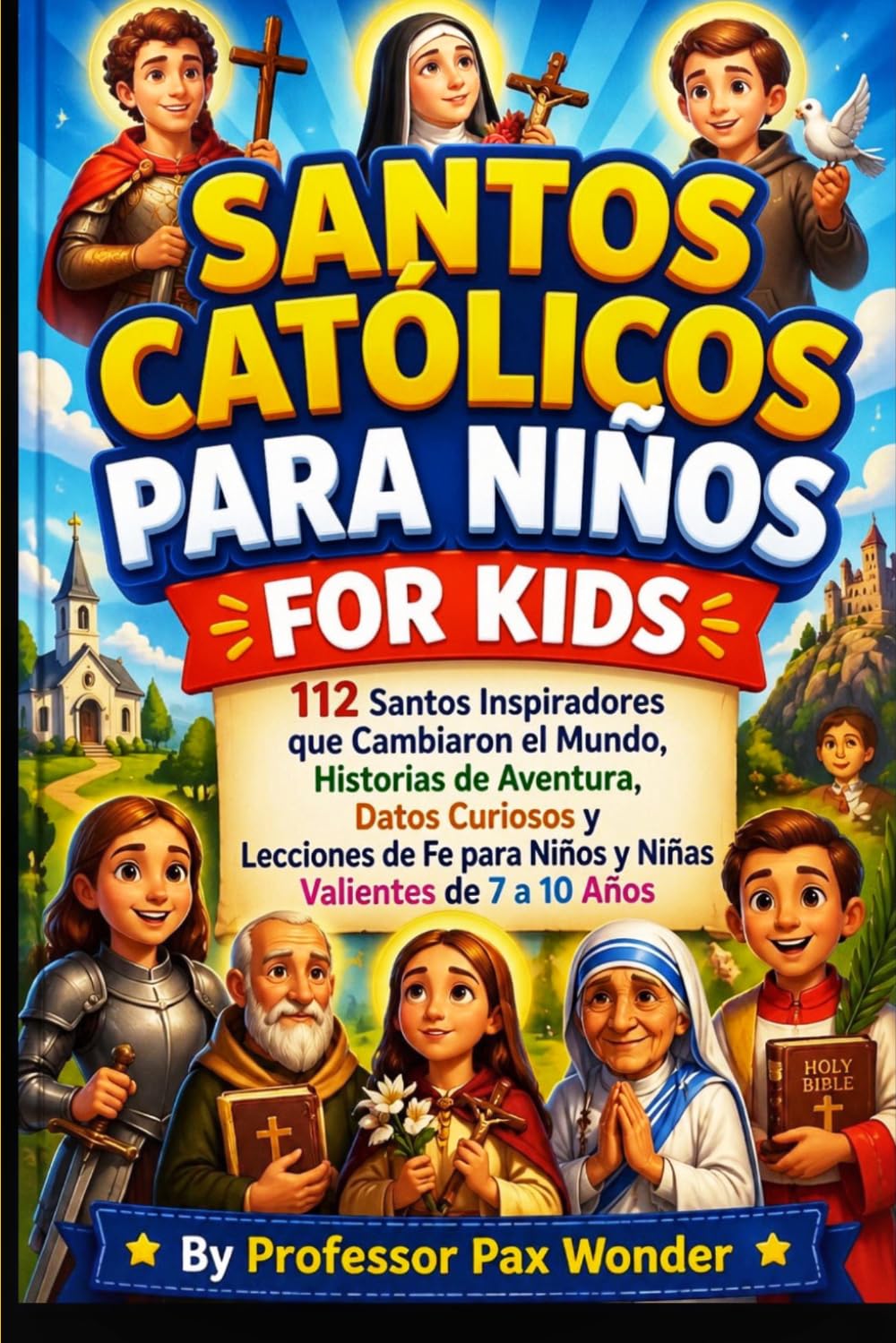 Santos Católicos Para Niños: 112 Santos Inspiradores que Cambiaron el Mundo: Historias de Aventura, Datos Curiosos y Lecciones de Fe para Niños y ... de 7 a 10 Años: 2 (Stories Of The Saints)