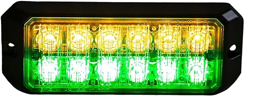 Buyers Products 8891709 - Luz estroboscópica de 12 LED, ámbarverde