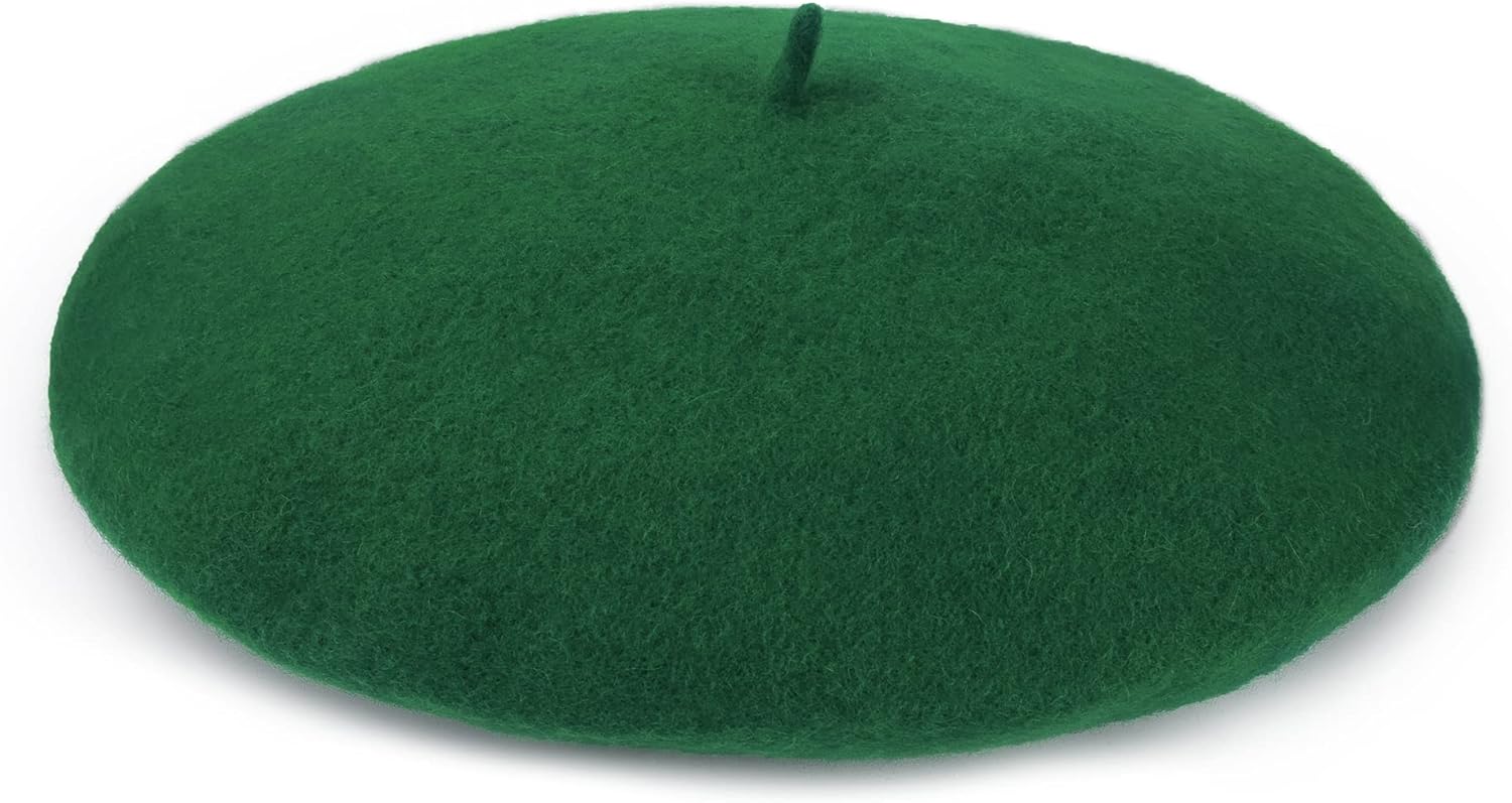 Wool Beret Hat French Beret Cap Winter Artist Painter Hat Solid Color for Women - Image 4