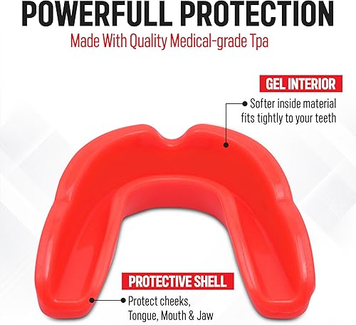 Miniatura 3 de NewHour Protector bucal para hombres y mujeres con funda transpirable, para adultos y jóvenes, deportes juveniles, boquilla, protección de dientes