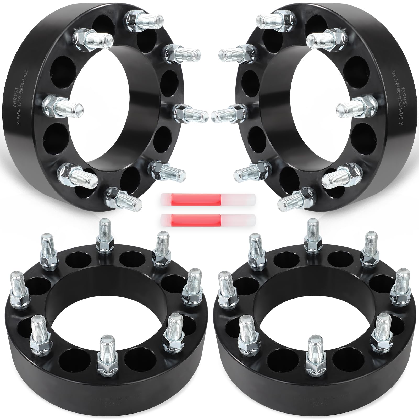 SCITOO 2Pcs 8x6.5 to 8x180 Wheel Spacers 2 inch for Chevy/for Ram