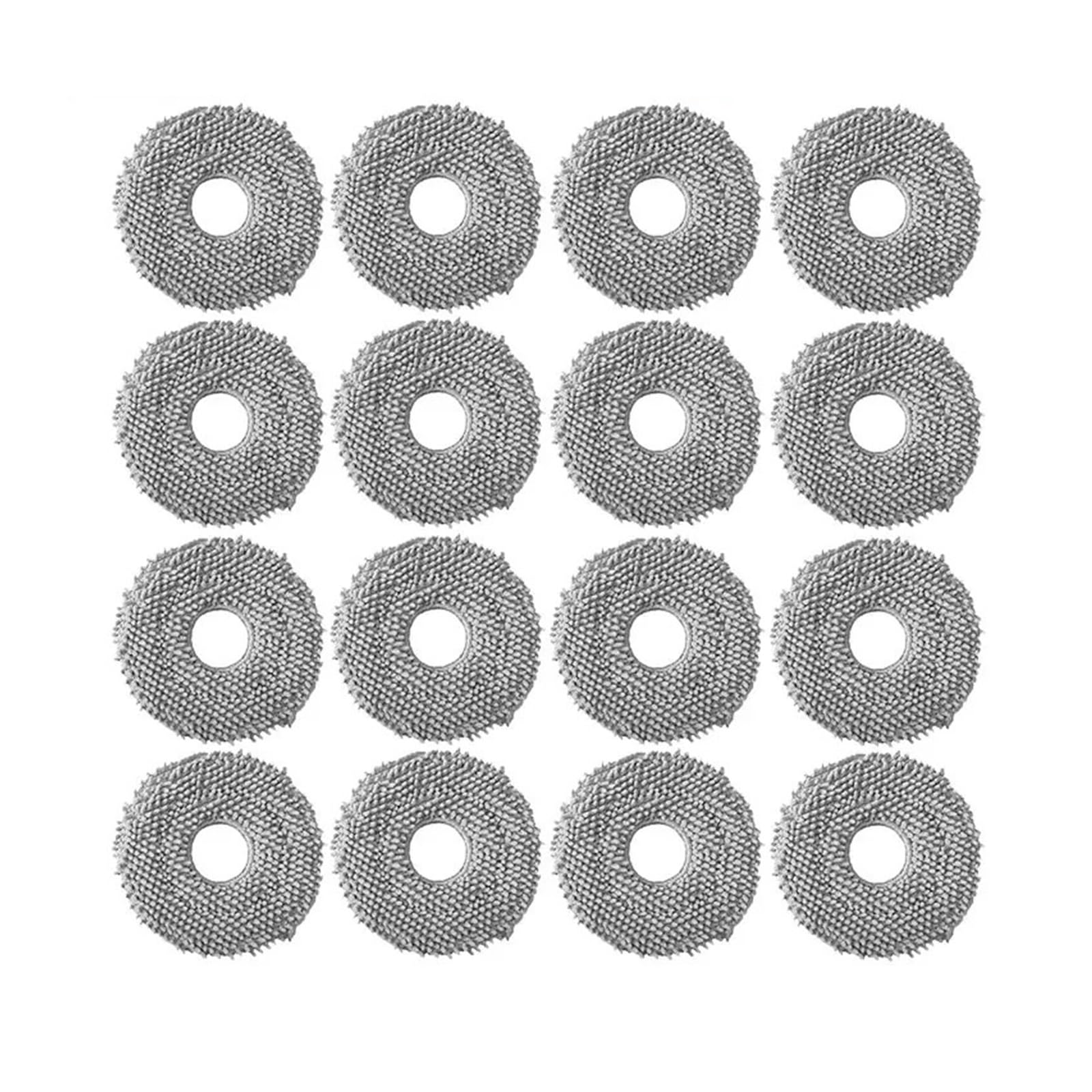 PORRSYDCD Main Roller Side Brush Hepa Filter Mop Cloth Dust Bag Accessories，Compatible With Roborock Qrevo Curv / P20 Pro Robot Vacuum Cleaner Parts(16pcs)