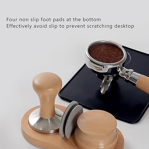 Miniatura 2 de TOPINCN Alfombrilla de madera para café, tapete de almacenamiento para asiento, accesorios de red, distribuidor de polvo, divisor de agua,