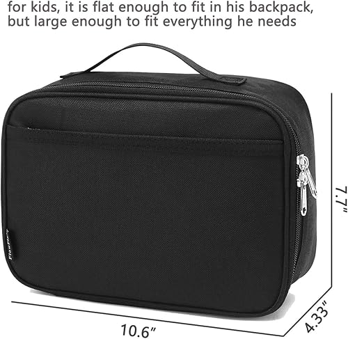 Miniatura 95 de FlowFly - FlowFly - Lonchera térmica para niños, minihielera suave para el regreso a clases, lonchera para niñas, niños, oso Oso,Negro -,negro con