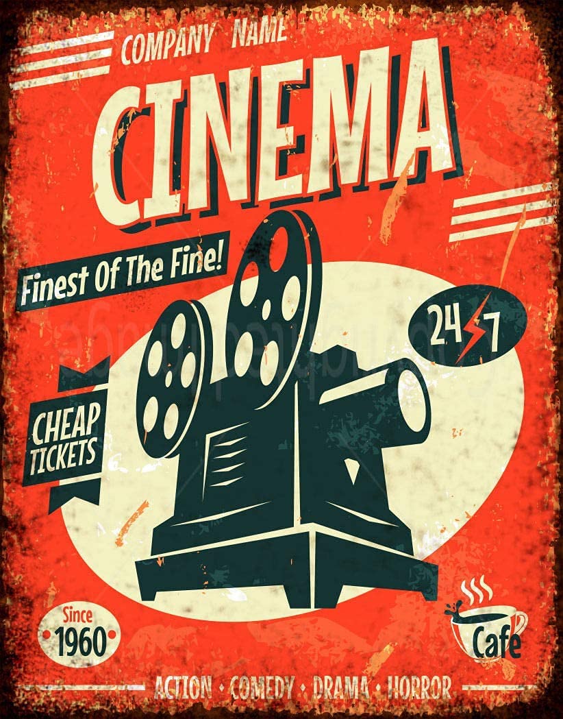 Rifosa A22 6"X8" Cinema Advertising Vintage Metal Sign Repro Wall Art