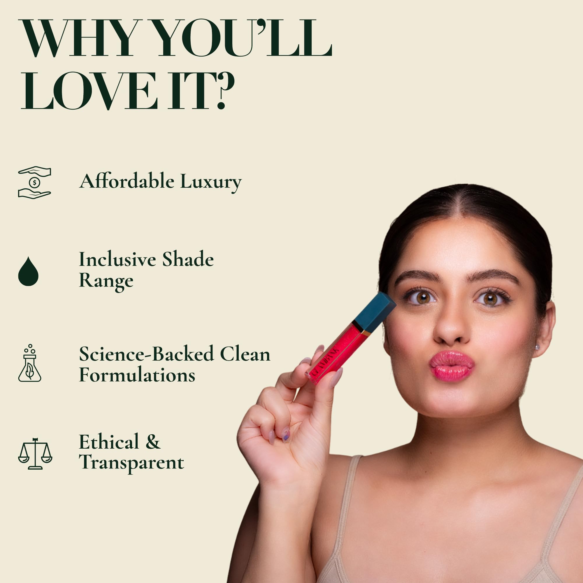 Glambank Lipstick & Lip Oil Combo – Airvelour Crème Matte ‘Wednesday’ (Deep Mauve) + Hydragloss Lip Treatment Oil ‘Moonlight’ (Pink Tint) | Long-Lasting, Hydrating, Vegan, Smudge-Proof Lip Duo 3