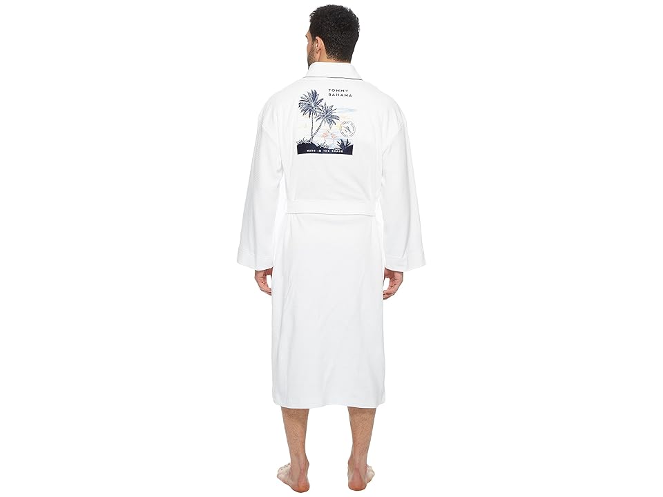

Tommy Bahama Wade in the Shade Waffle Robe (Bright White) Men's Robe
