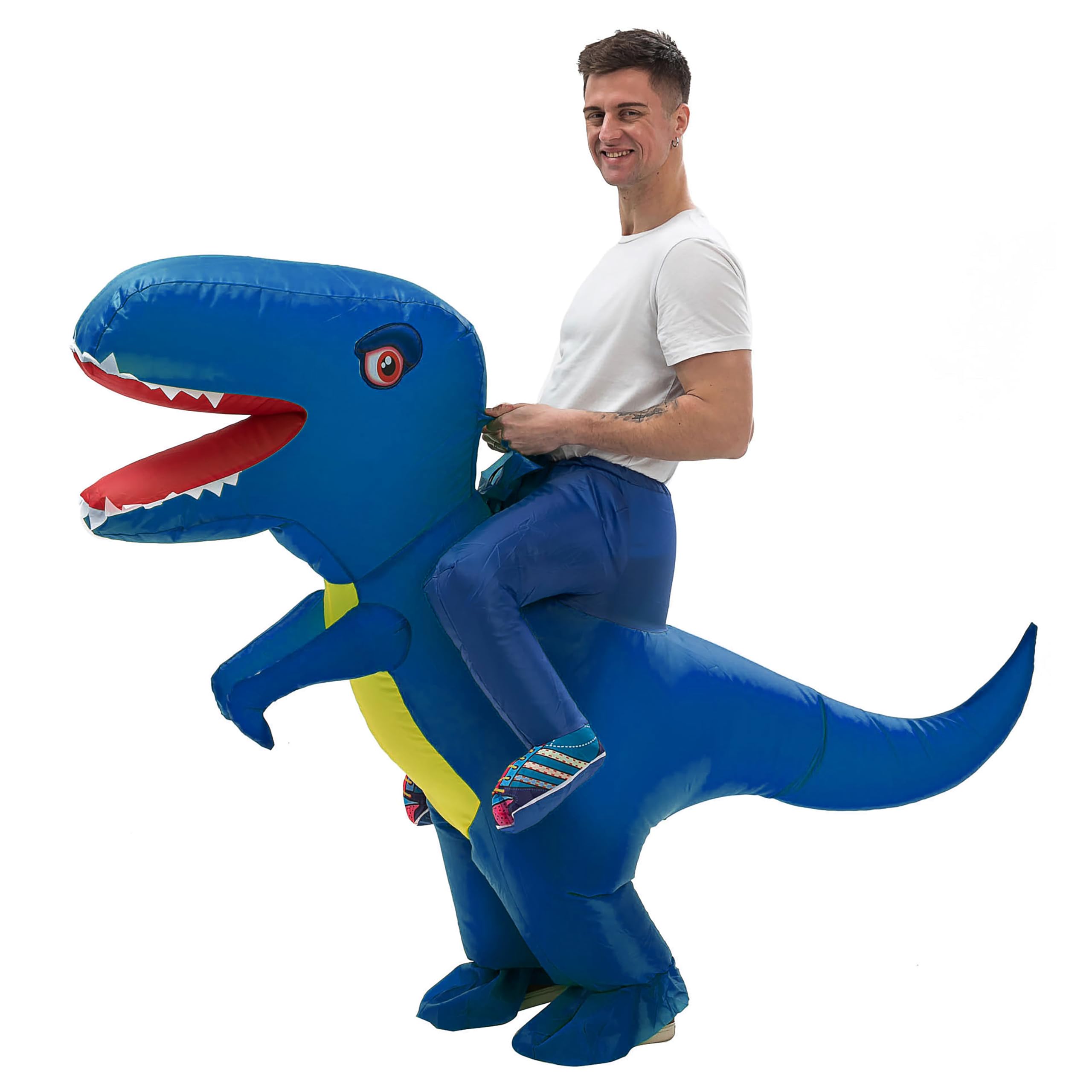 IRETG Costume da dinosauro gonfiabile per adulti divertente costume da  dinosauro esplosione per insegnanti scuola festa di Halloween : Amazon.it:  Moda