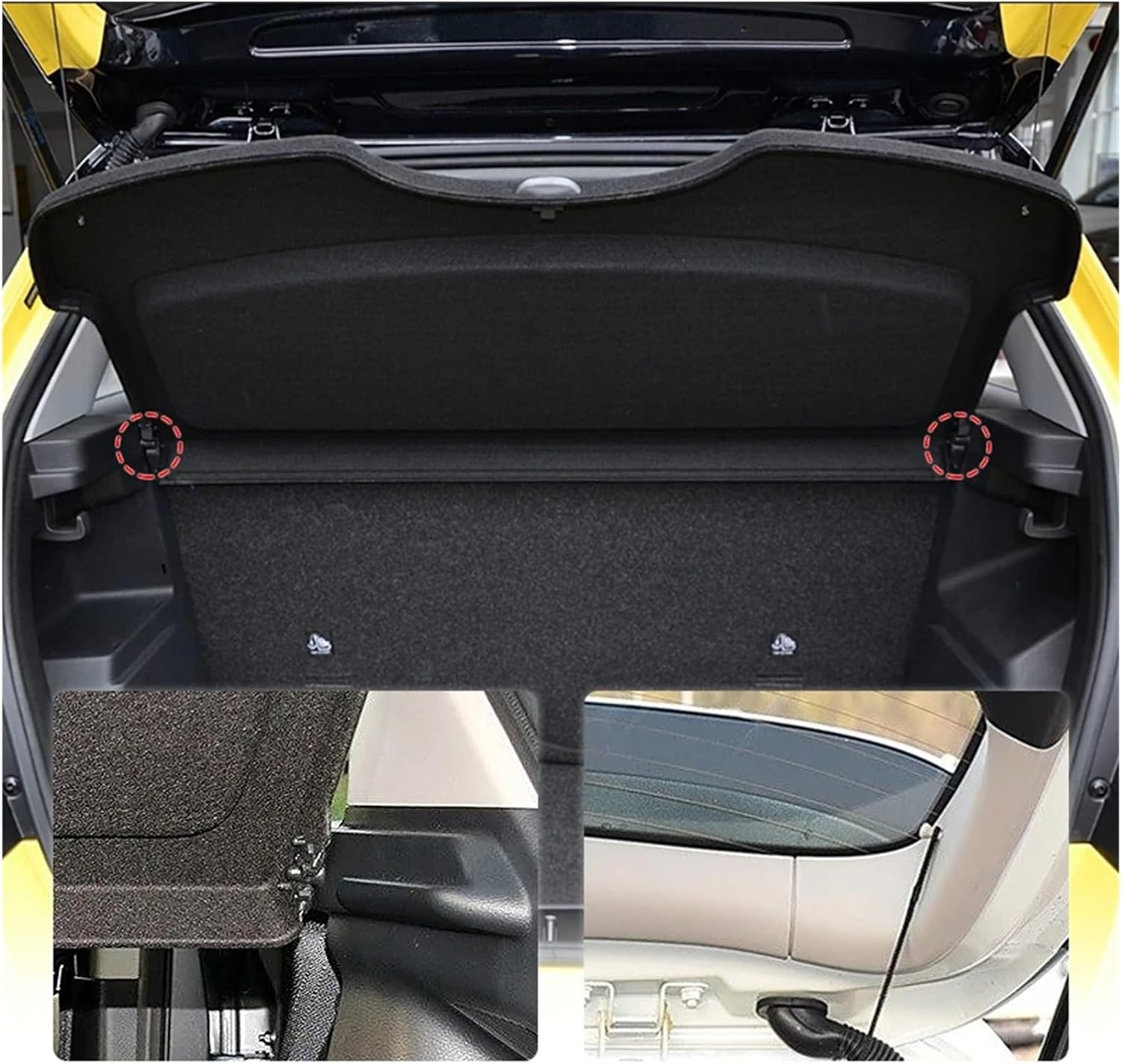 Compatible with Skoda Fabia 2015-2019 Not-Retractable Trunk Cargo Cover Parcel Rack Anti-Peeping Auto Interior Accessories