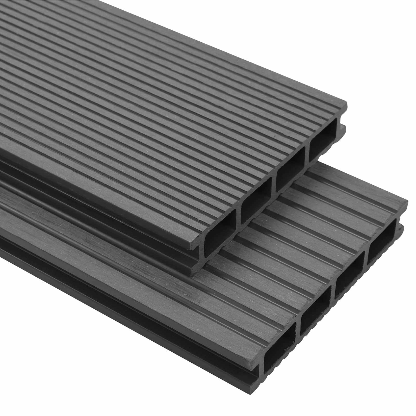Terrasová Deska 6 ks Šedý WPC Decking Board Antracite