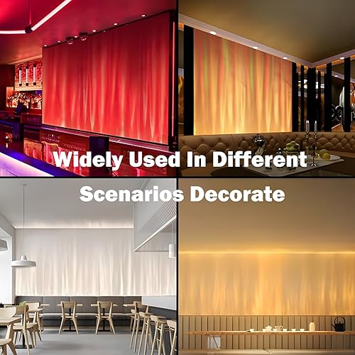 Miniatura 7 de CLIENSY Luces de ondas oceánicas, iluminación ambiental romántica LED, luz de pared para dormitorio, luces de juegos RGB para habitación, lámpara de