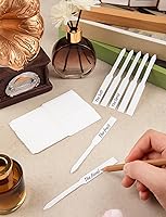 Vista 4 de 500 tiras probadoras de perfume, tiras desechables para probador de fragancias, tiras de prueba de aceites esenciales, tarjetas, papel de fragancia