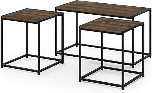 Miniatura 31 de Furinno Camnus Modern Living - Mesa auxiliar, color nogal Columbia Nuez Columbia,gris roble francés,Americano,Walnut Cove,Mármol Blanco,Roble,Blanco