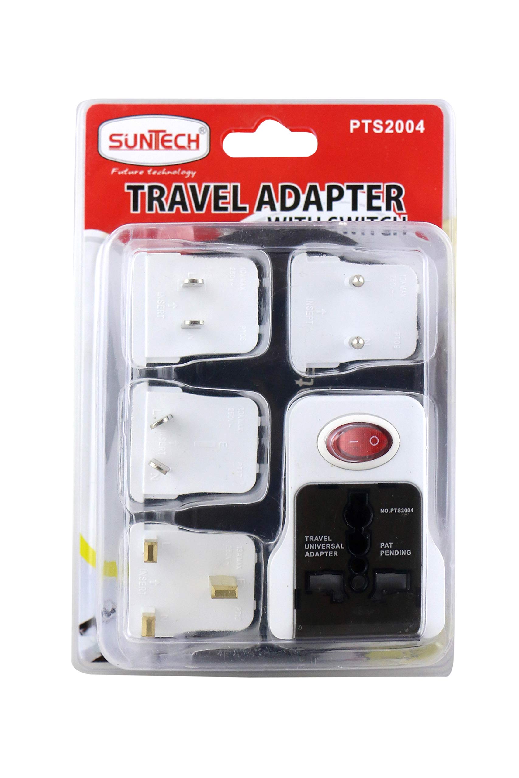 SUNTECH CCW TRAVEL ADAPTOR w/SWITCH PTS2004