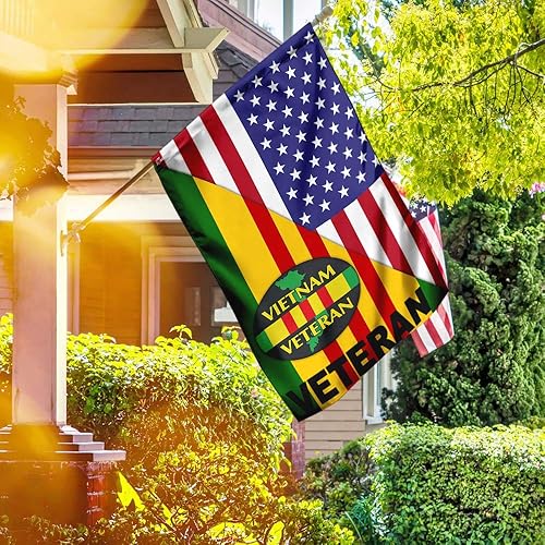 Miniatura 5 de Flagwix Bandera de casa de veterano de Vietnam TRL287F, bandera de casa (29.5 x 39.5 pulgadas)  Banderas de jardín de Estados Unidos de poliéster