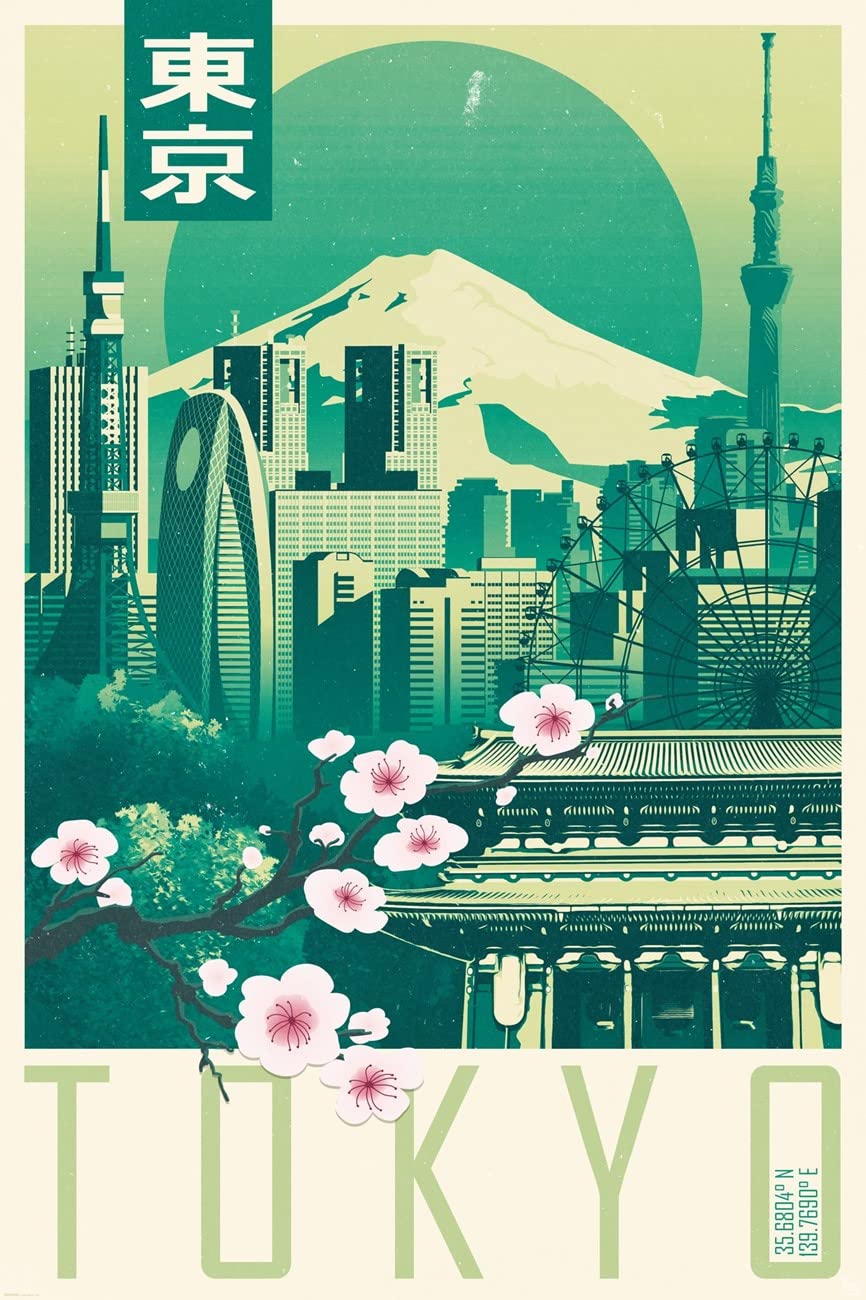 Grindstore Multicolor Gb Eye Mx00039 Japan Tokyo 61 X 91.5Cm Maxi Poster