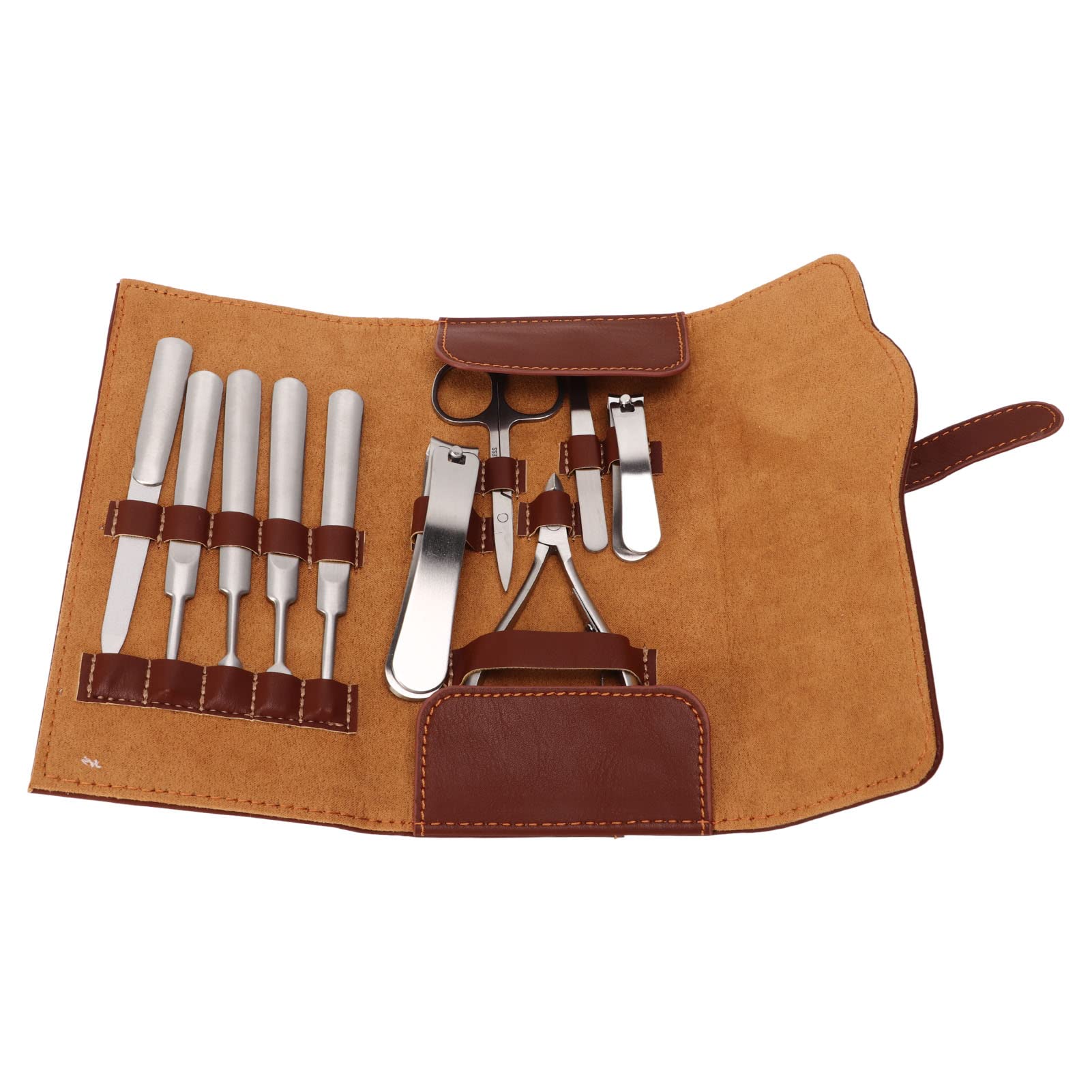 Respicefinem 10 Pcs Professional Manicure And Pedicure Tools Kit With Storage Bag Suitable For All Types Of Nails Ideal Gift For Friends And Family Easy To Use And Store