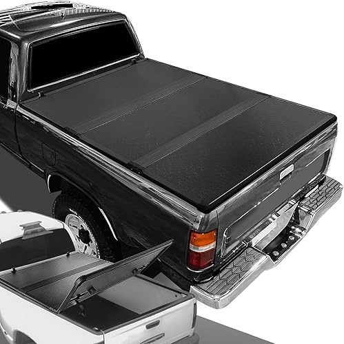 Vista 8 de DNA Motoring TTC-RU-051 - Cubierta enrollable de vinilo suave para plataforma de camioneta, negro