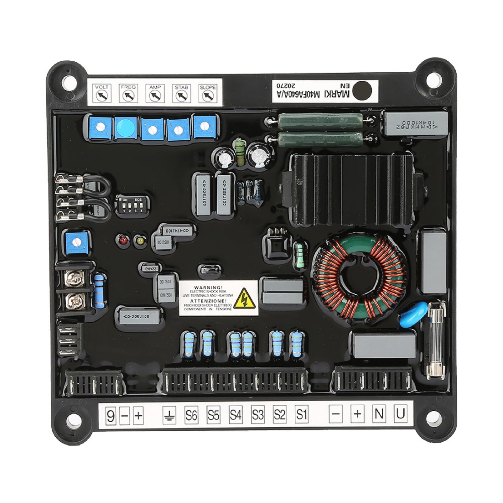 M40FA640A Scheda Regolatore di Tensione Automatico 50/60Hz 170-277 V Generatori Brushless Scheda di Controllo Alternatore Accessori per Generatore 1 e 3 Fasi