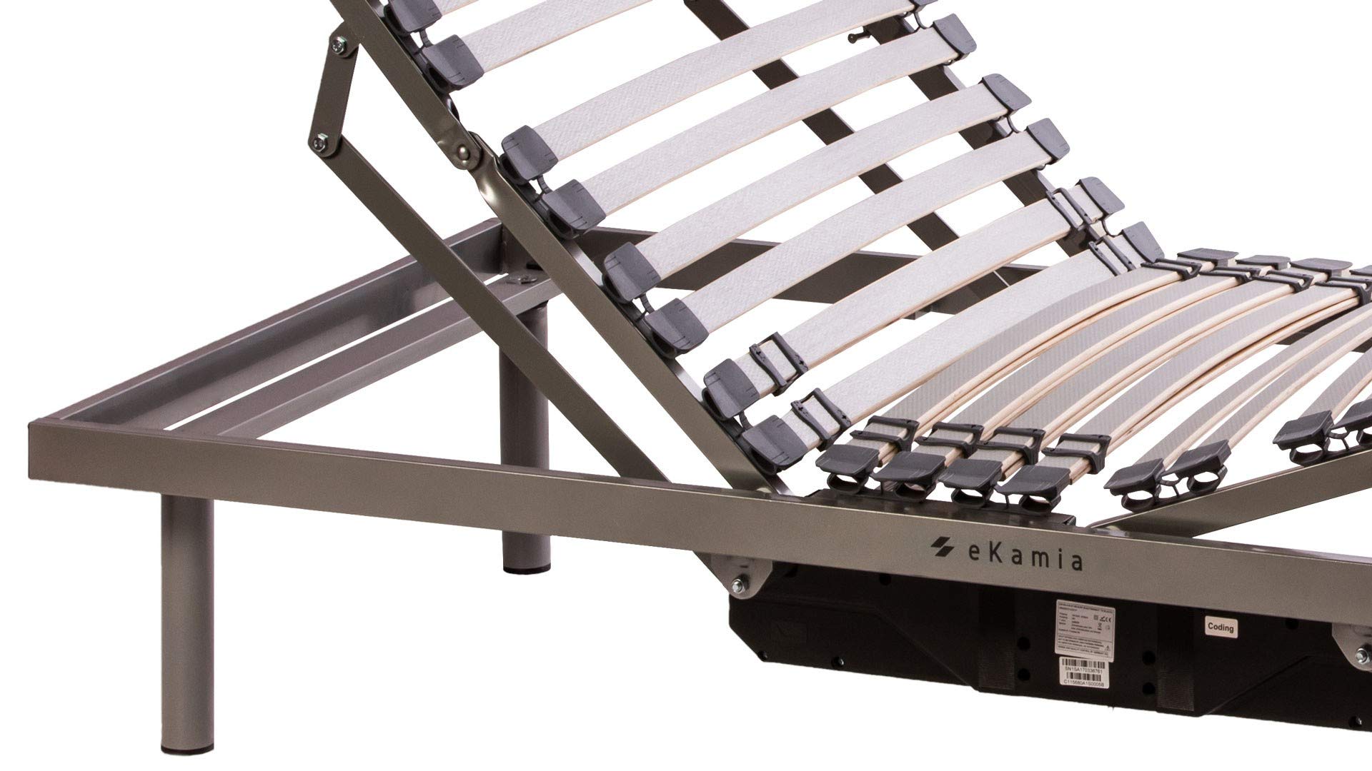 ekamia - ERIS Cama Articulada Eléctrica para el Hogar - 80cm x 190cm, Mando inalámbrico