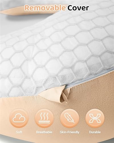 Miniatura 6 de Almohada de lactancia para lactancia materna y biberón, almohada de lactancia con correa ajustable para la cintura, elevación suave para reducir la