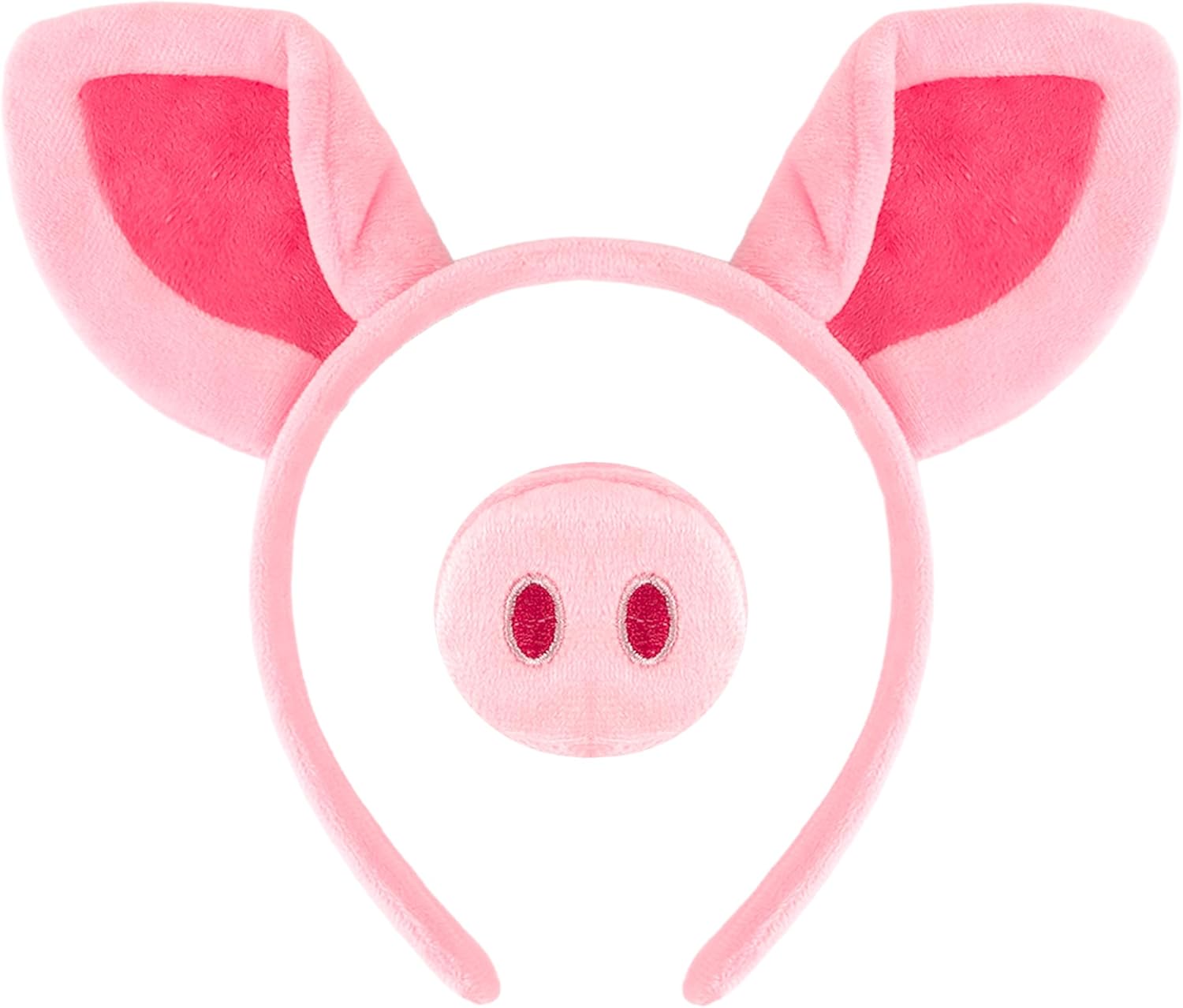 Chanaco Pig Ears Headband and Nose Set Pink Costume Adult Women Halloween Animal Costumes Cosplay Accessories Party Decorations Gifts