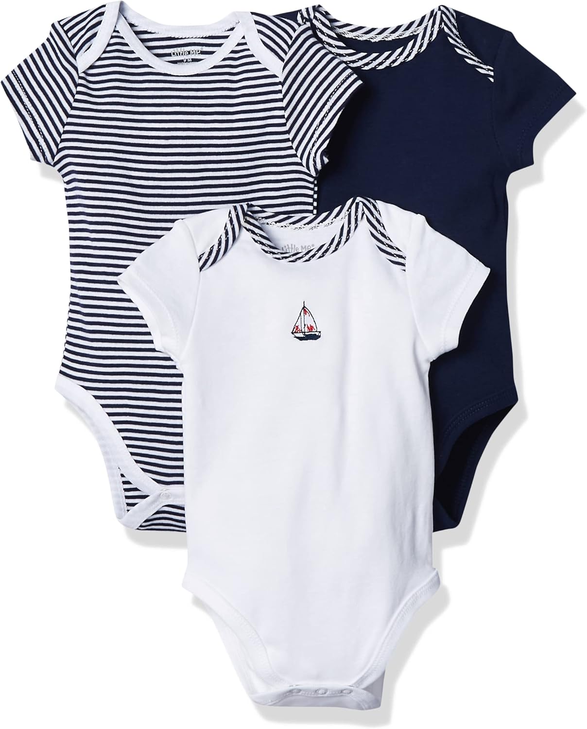 Little Me baby-boys 3-pack 100% Cotton Scratch Free Guadeloupe Ubuy