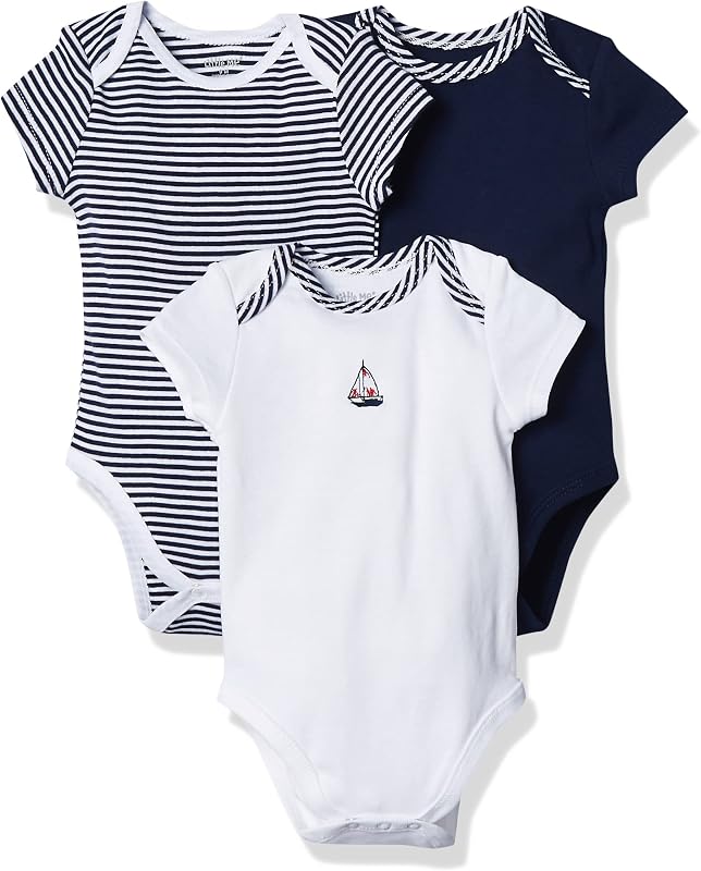 Clothes for Baby 3-Pack 100% Cotton Scratch Free Tag Bodysuits