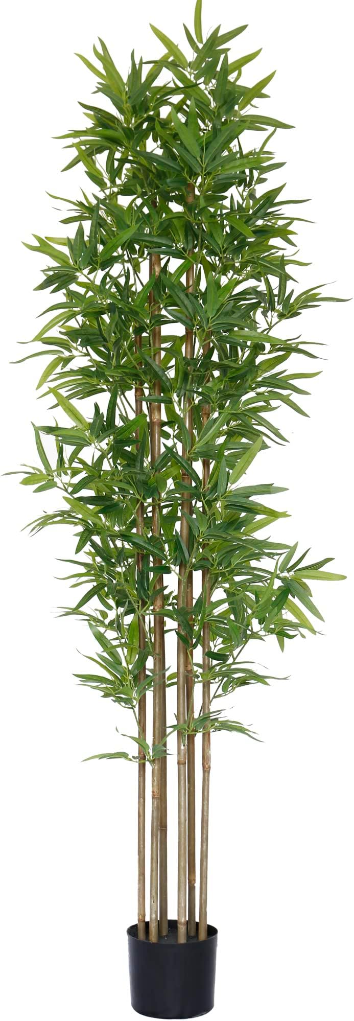 Softflame 6ft Bamboo Artificial Tree, Faux Bamboo Plant, Artificial Plant with 6 Stems, Perfect for Home Office Indoor Decoration