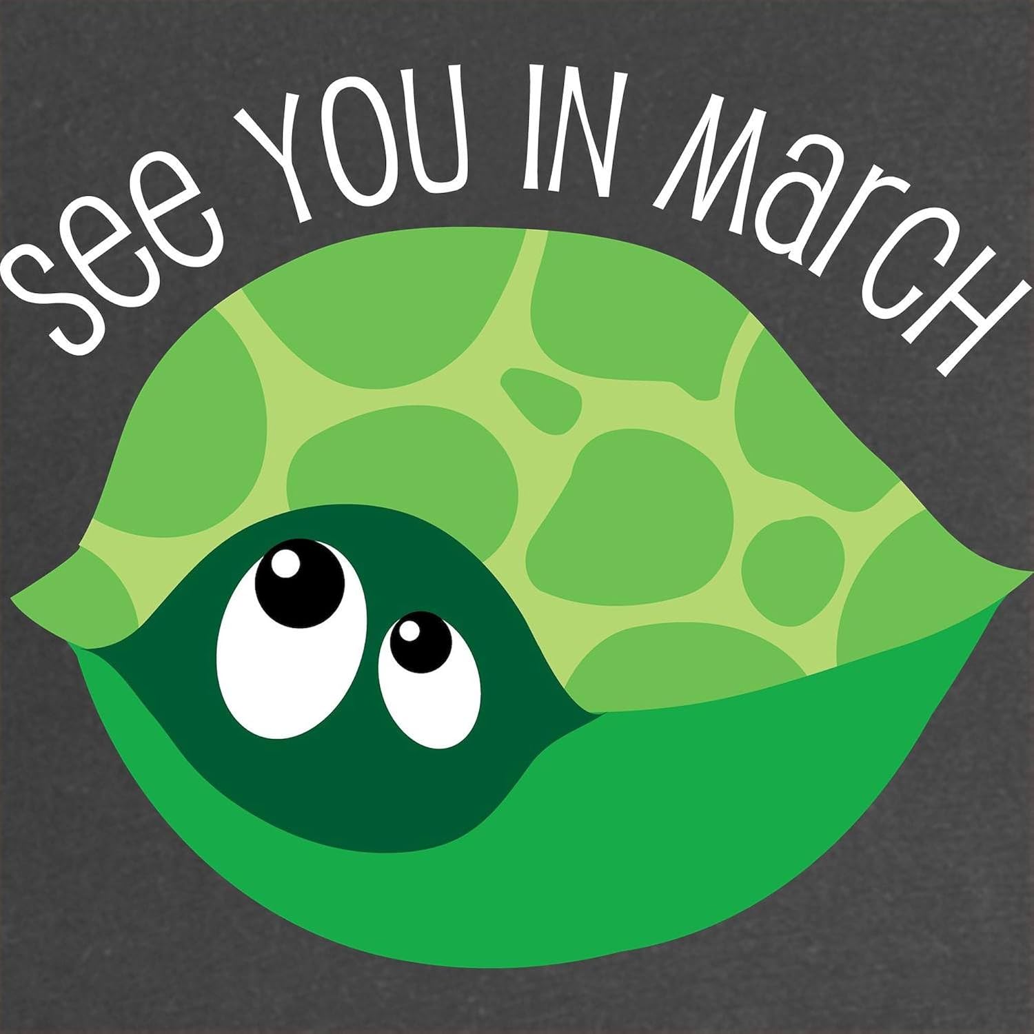 CafePress March Turtle Belly Print Due Date Maternity Dark T Women's Maternity Ruched Side T-Shirt