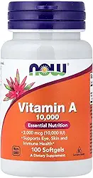 Vitamina A 10.000 IU - 100 Softgel - Now Foods