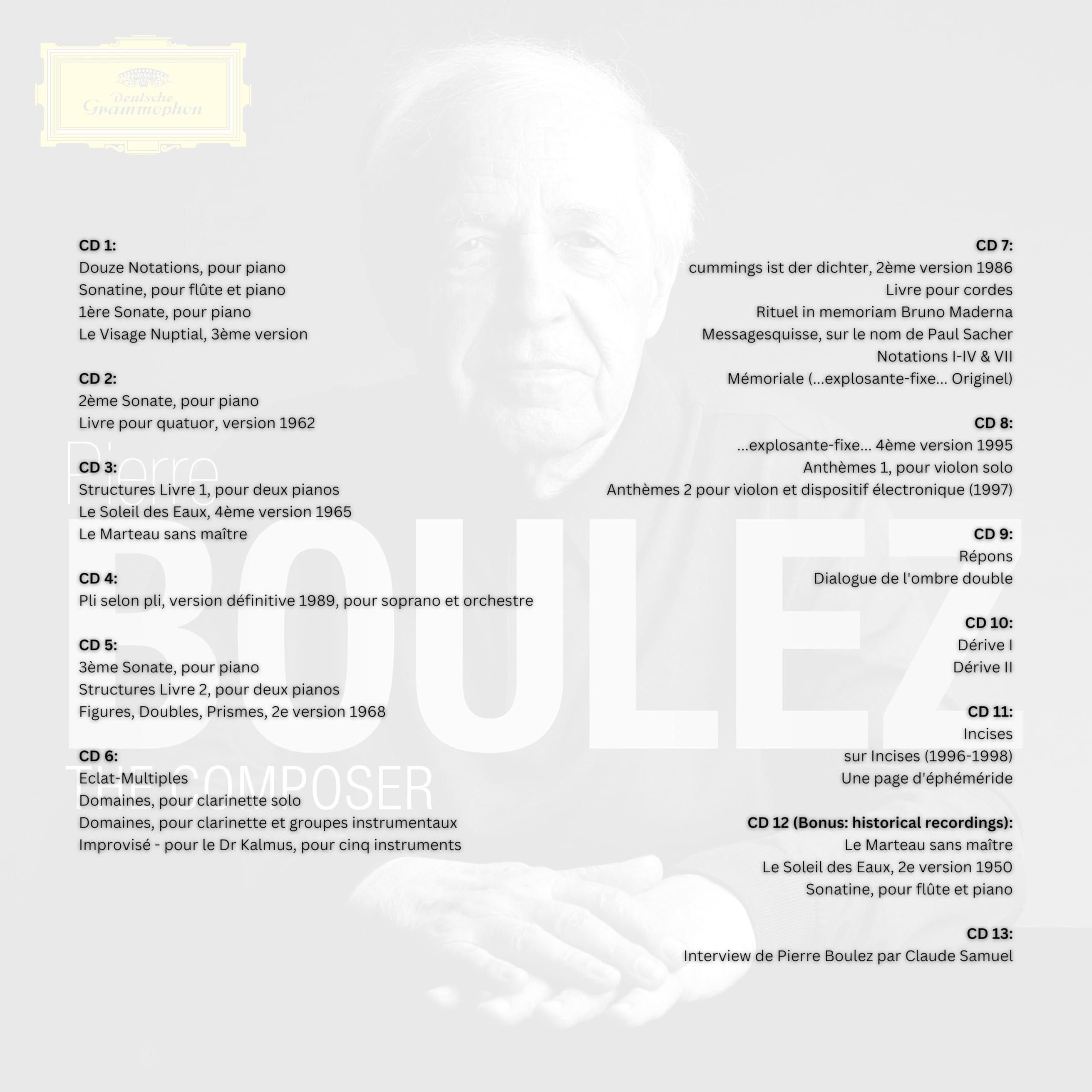 Boulez - The Composer