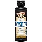 Barlean\'s Organic Lignan Flaxseed Oil Liquid Supplement from Cold Pressed Flax Seeds, 7,230 mg ALA Omega-3 Fatty Acids for Healthy Hair, Skin, and Eyes, Gluten Free, 12 oz