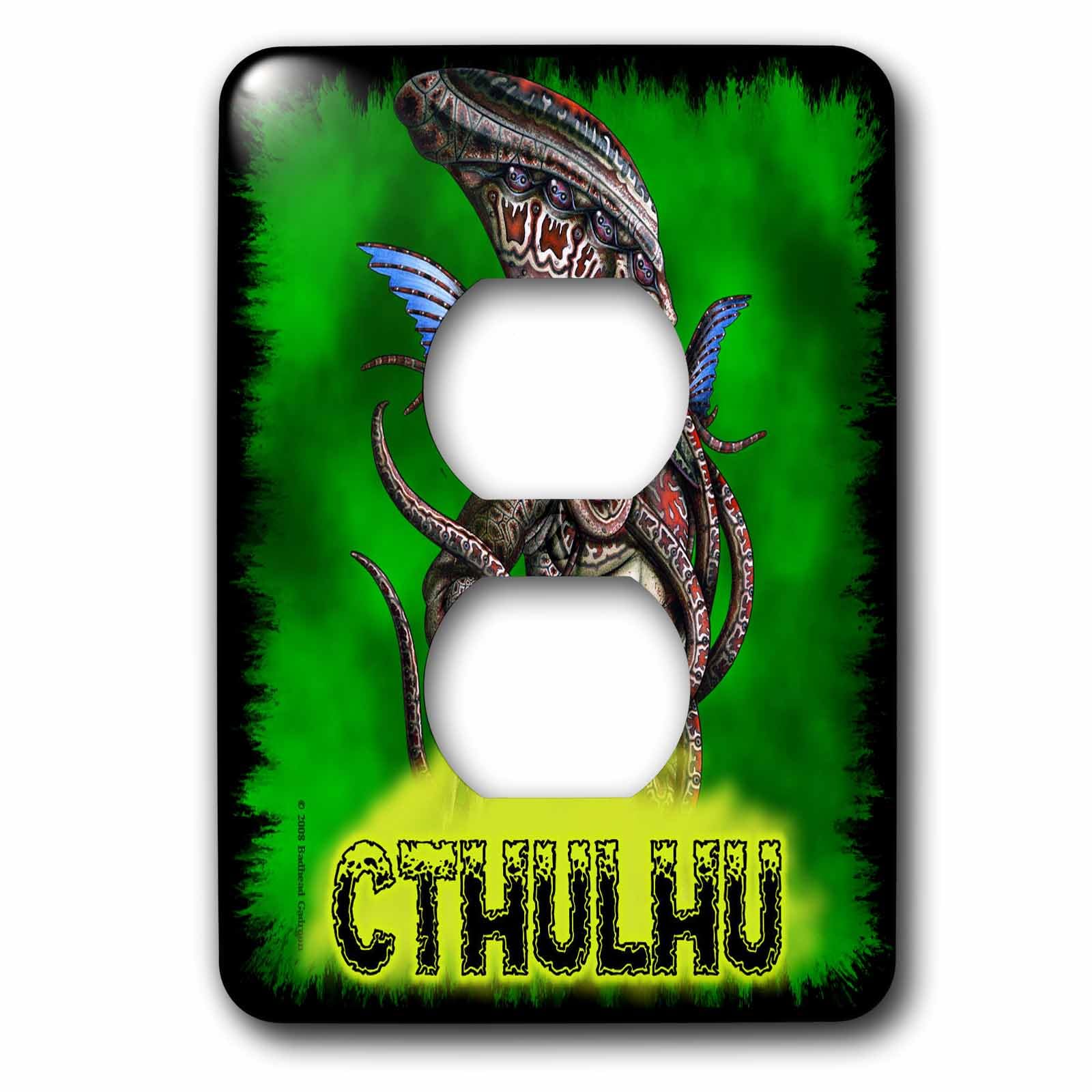 Tapa decorativa para enchufe de Cthulhu 3dRose lsp_156687_6 Elder God Horror