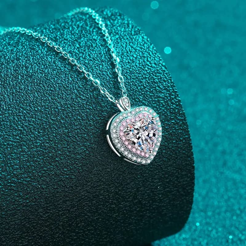 Collier moissanite idéal pour cadeau de mariage en argent