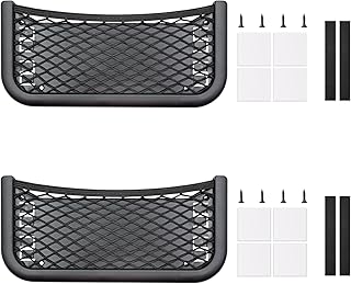 Sponsored You’re seeing this ad based on the product’s relevance to your search query.Learn more about this advertisement Scettar Pack of 2 Car Storage Nets, 26 x 12 cm Storage Net, Motorhome, Boot Net Bag Accessories, Suitable for Caravans, Campers, Trucks, with Self-Tapping Screws, Elastic Band, Mounting Strap