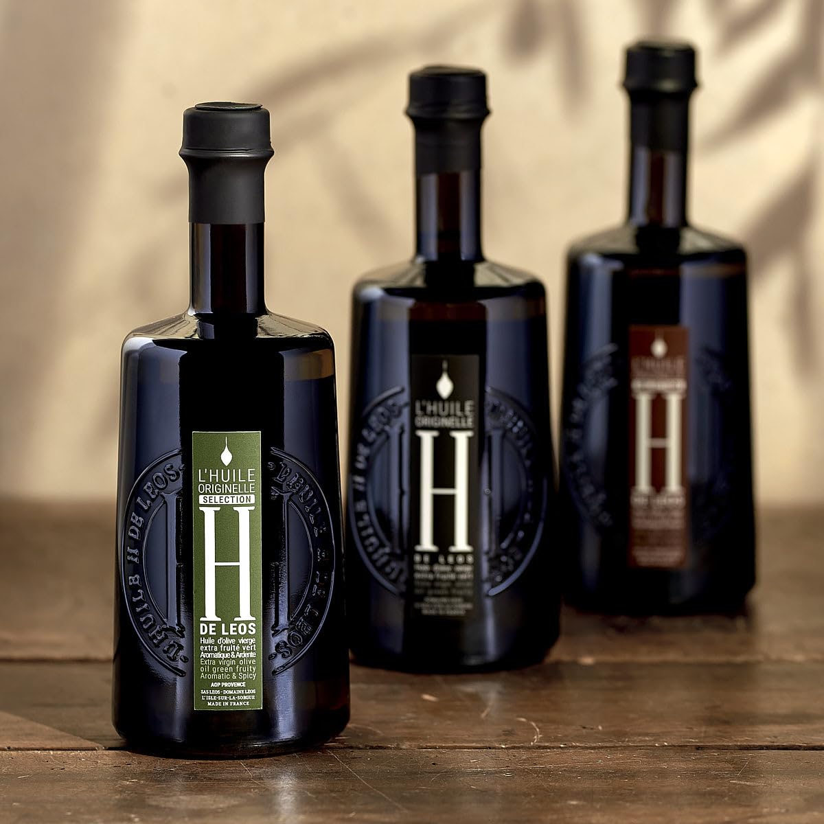 LEOS - Huile d'Olive Vierge Extra - H DE LEOS - Fruité Vert - Multimedaillée - 500ml - Provence - Made in France