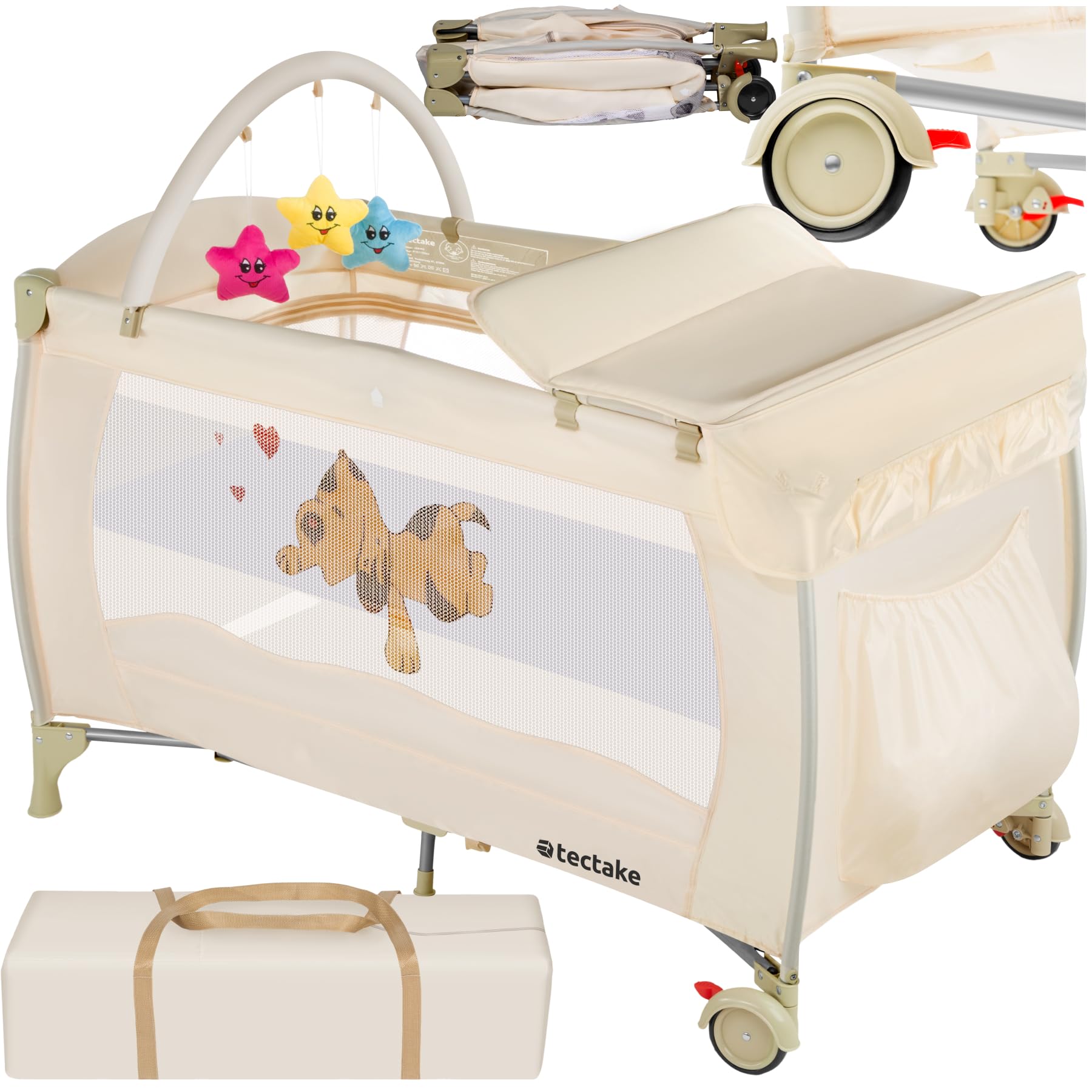 beberoad Lettino Da Viaggio Per Bambini Pieghevole, Culla Portatile