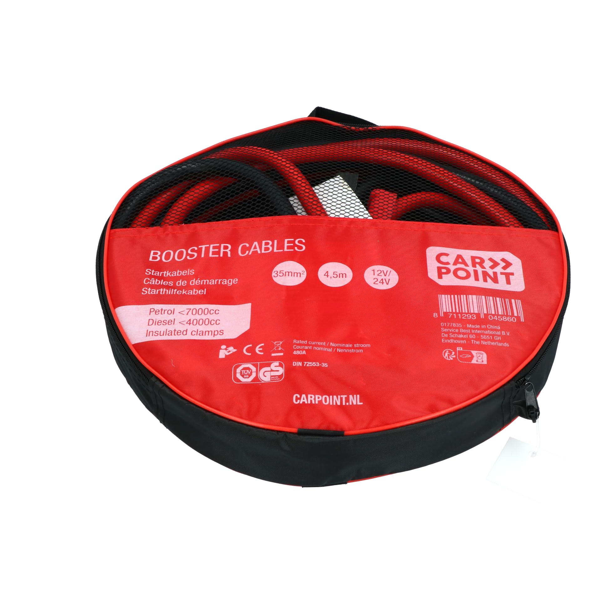 CARPOINT 0177835 Cavetti d'avviamento 4.5m 480A