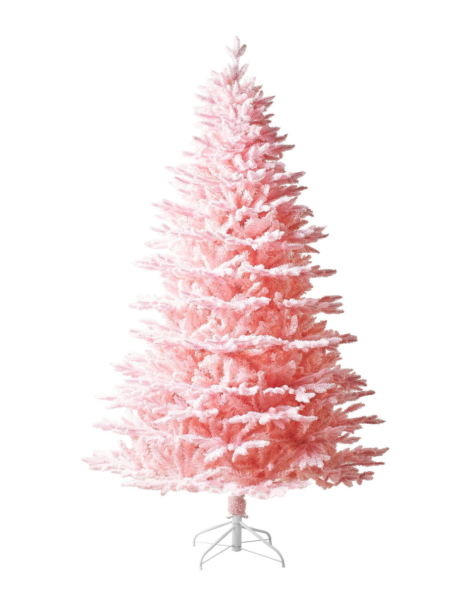 Pink Sugar Snow Flocked Christmas Tree