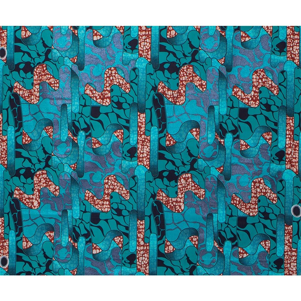 Tessuto batik nazionale africano con stampa a caldo Tessuto in cotone bifacciale Ankara Panno in cera di sabbia dorata