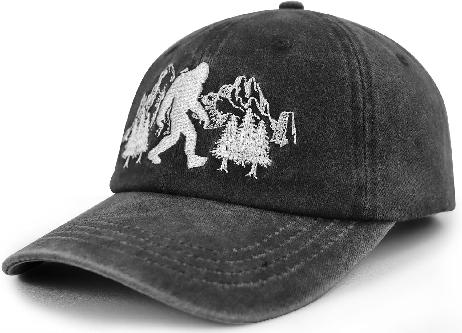 Bigfoot Hat for Men Women, Funny Embroidered Big Foot Baseball Cap - Image 2
