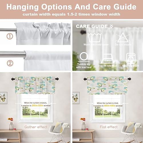 Miniatura 4 de Shrahala Cenefas de cocina retro y modernas, diseño de estrellas atómicas con diseño de boomerang de mediados de siglo, cortina de media ventana,