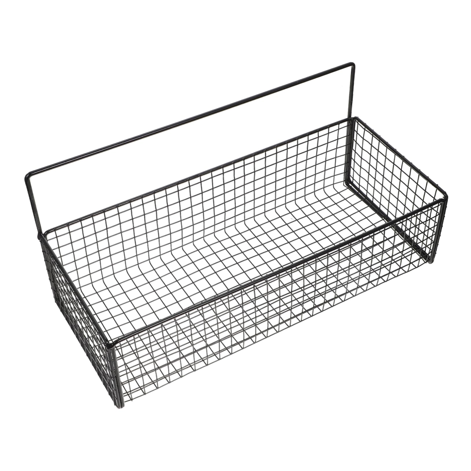 Cesta Colgante de Pared de Hierro para Cocina, Negra, Práctica | Verduras y Jengibre, Almacenamiento Ordenado, Estable y Fiable, Resistente al Óxido