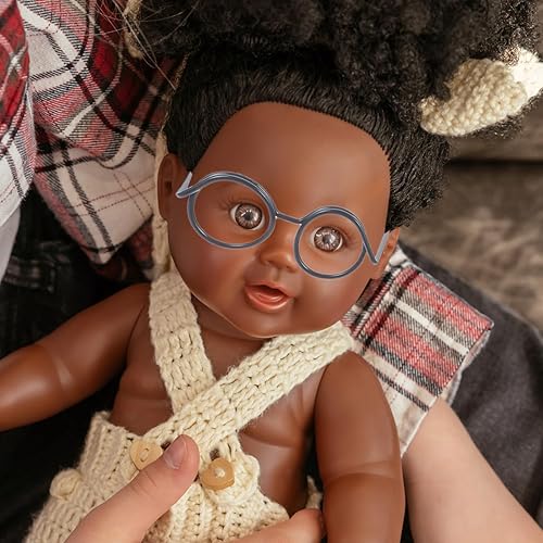 Miniatura 9 de NUOBESTY 20 piezas de mini gafas de muñeca accesorios de vestir - Pequeños anteojos y gafas para muñecas mini